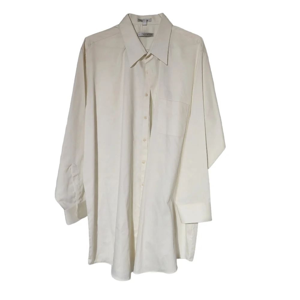 Geoffrey Beene Men's Dress Shirt Size: 18 35/36 Wrinkle Free TALL